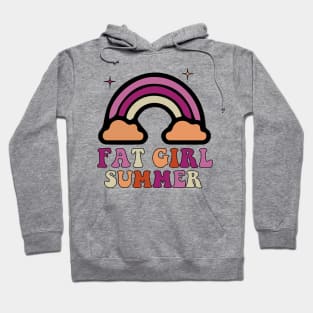 Fat Girl Summer Shirt - Rainbow - Groovy Hoodie